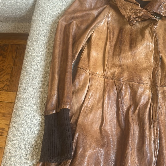 Giorgio Brato Distressed Leather Jacket - Picture 2 of 6